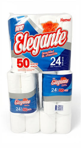 Higiénico elegante 50m por 24 rollos