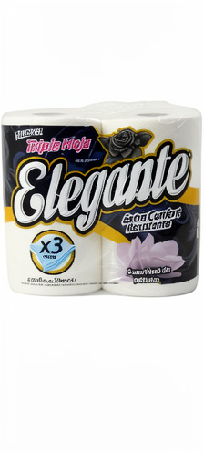 Higiénico elegante 4x30 triple hoja x 6 unidsdes