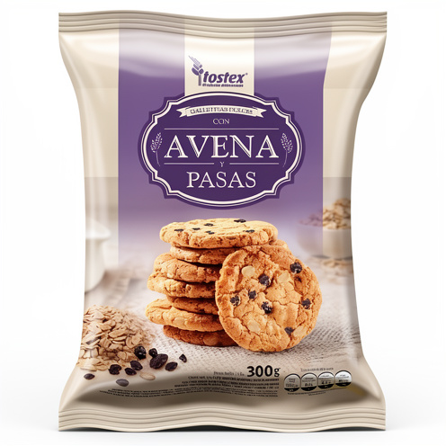 Tostex chip avena y pasas