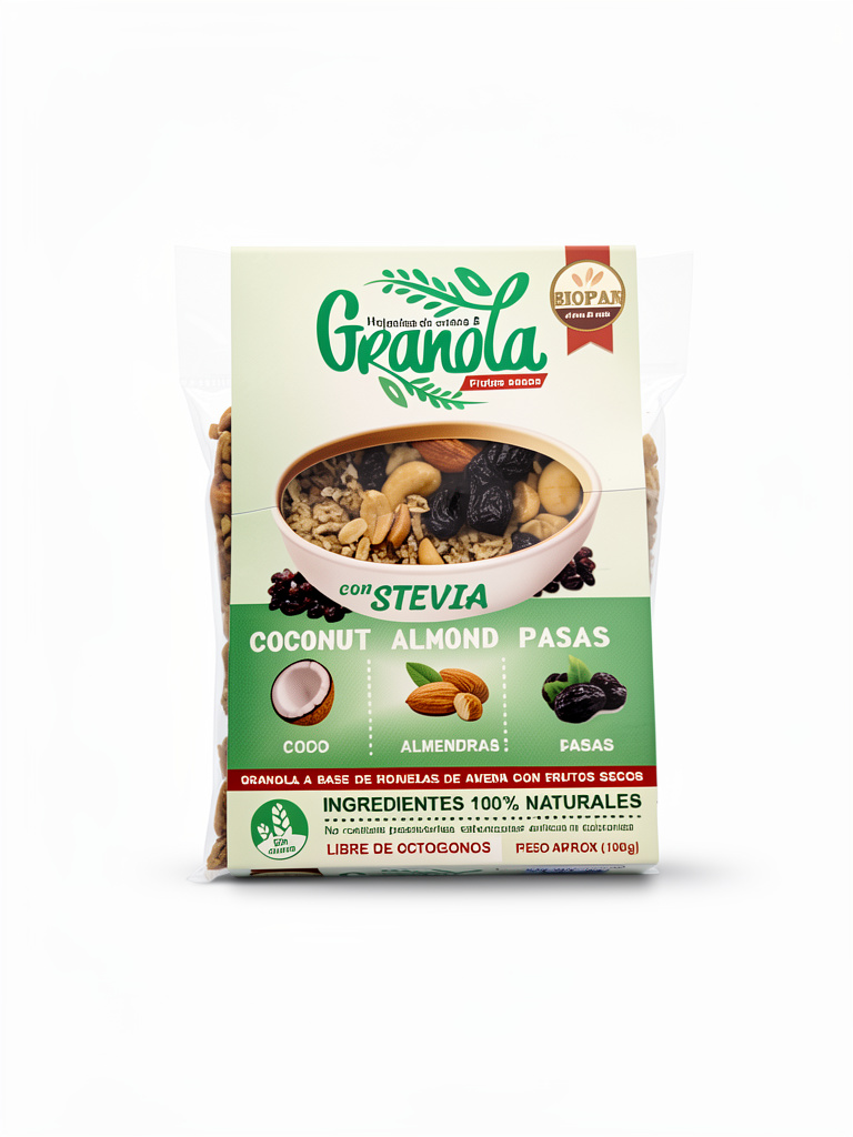 Biopan Granola coco almendra pasas