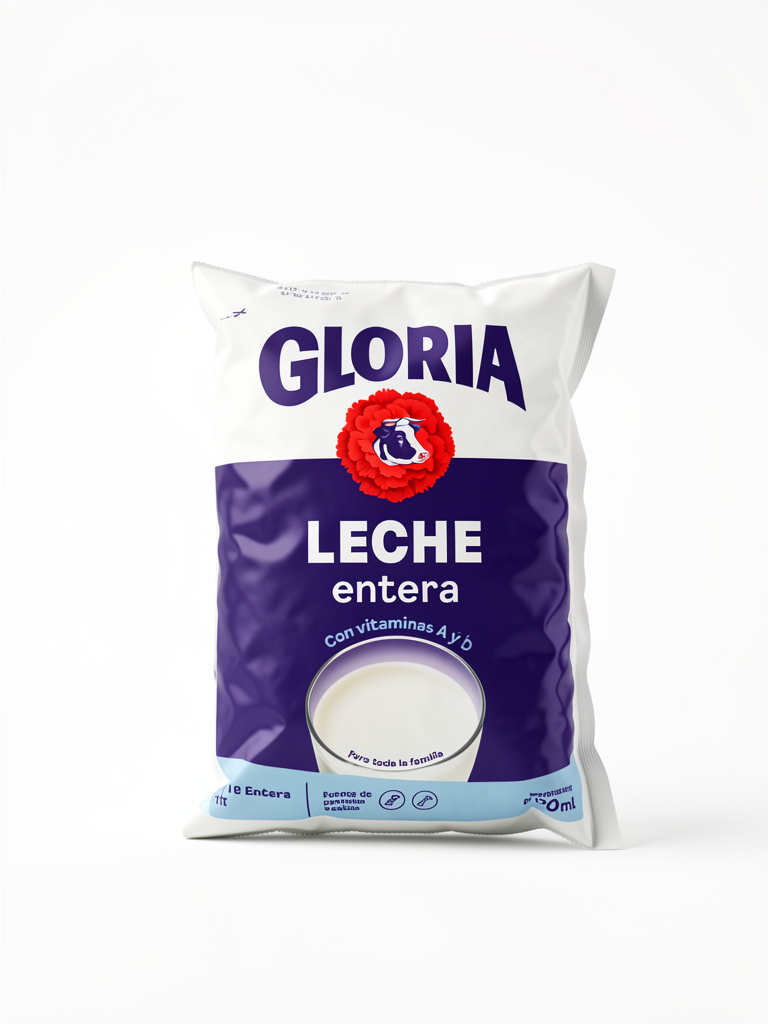 Gloria leche entera bolsa 800ml