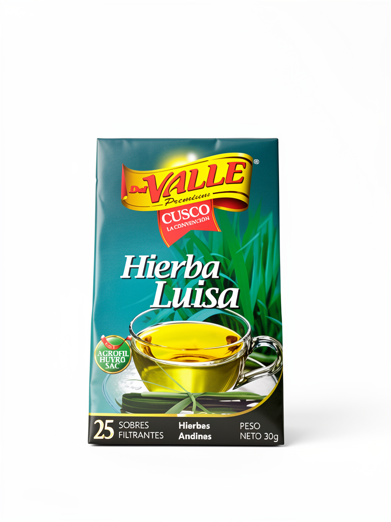 SOBRES FILTRANTES HIERBA LUISA x 25 sobres DEL VALLE