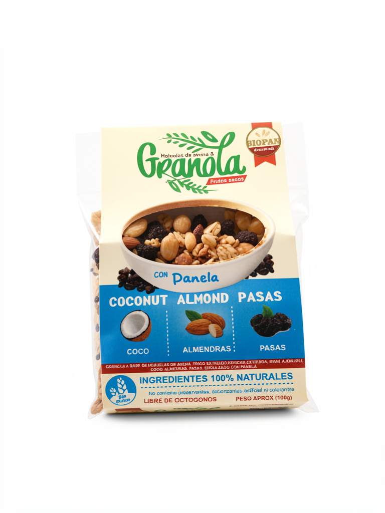 Biopan Granola con Panela 100g