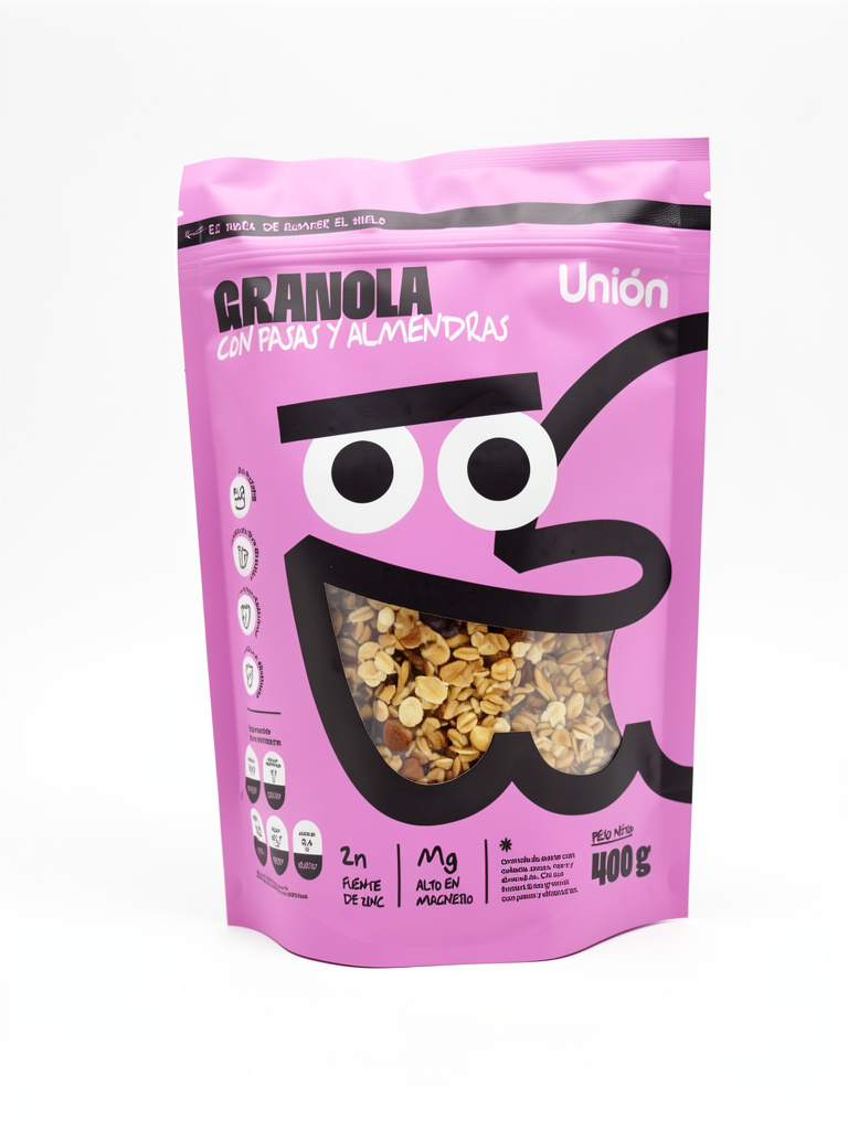 Unión Granola con pasas y almendras 400g