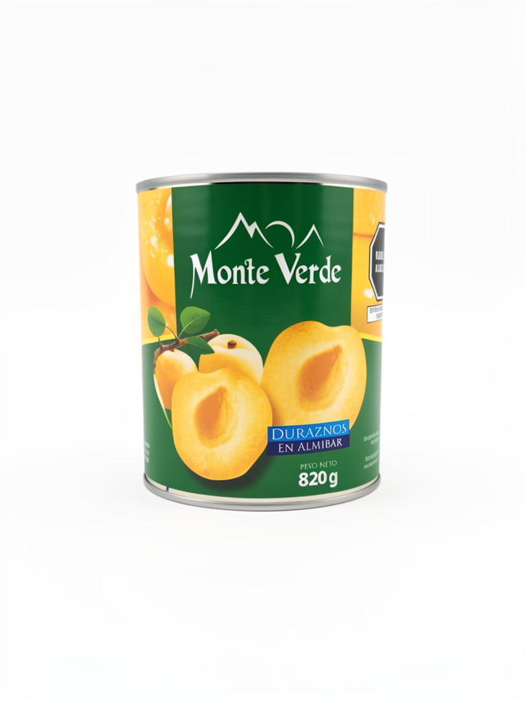 Monte Verde duraznos en almibar 820g