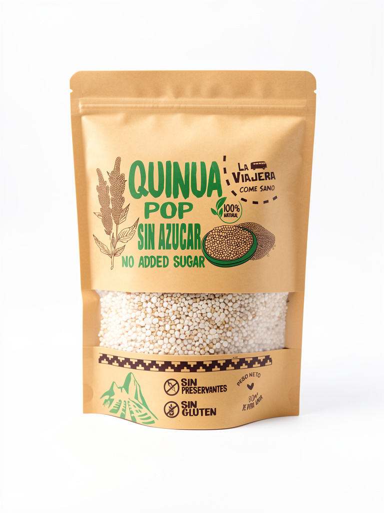 La Viajera Quinua Pop sin azúcar 80g