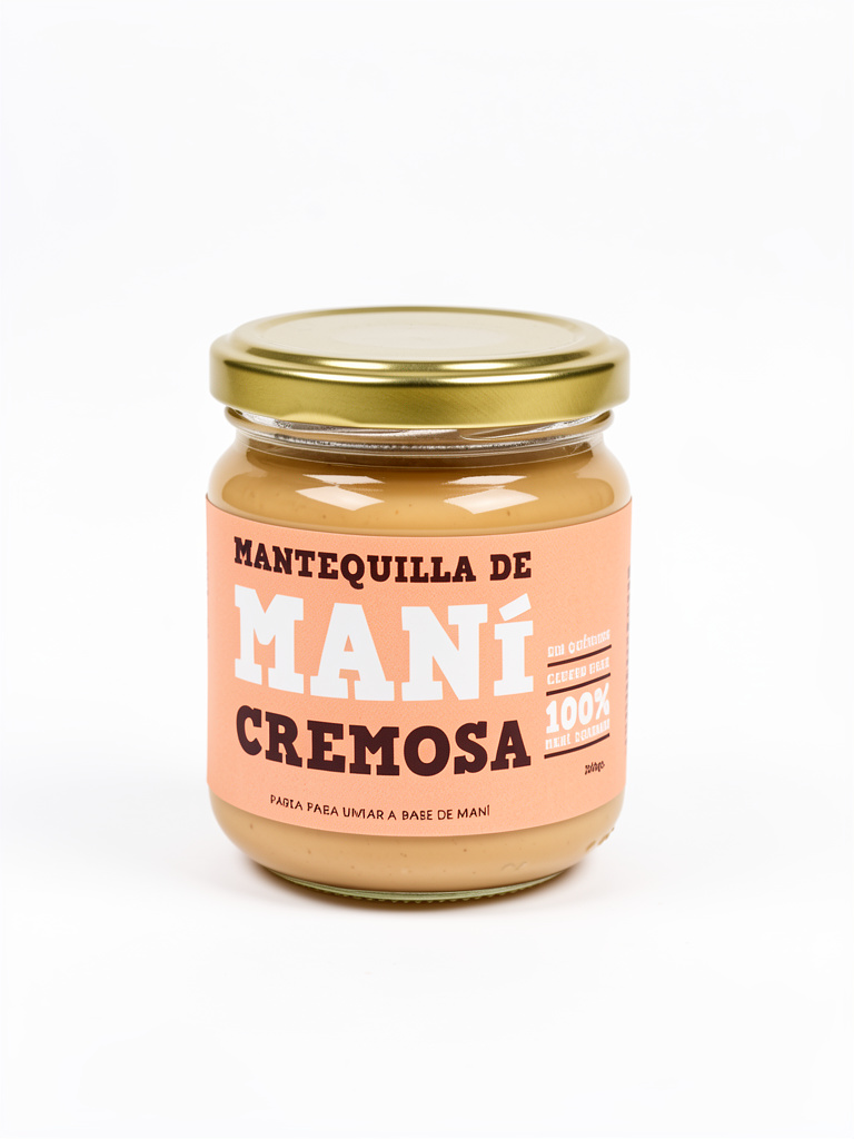 Mantequilla de maní cremosa