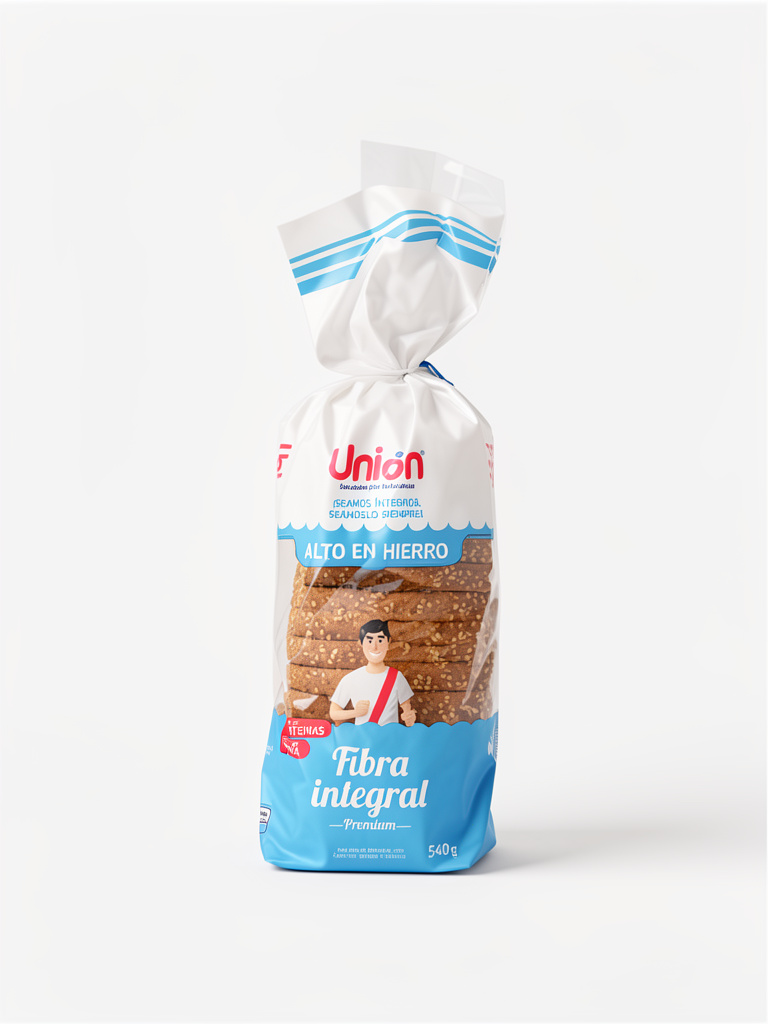 Pan fibra integral 540g - Union