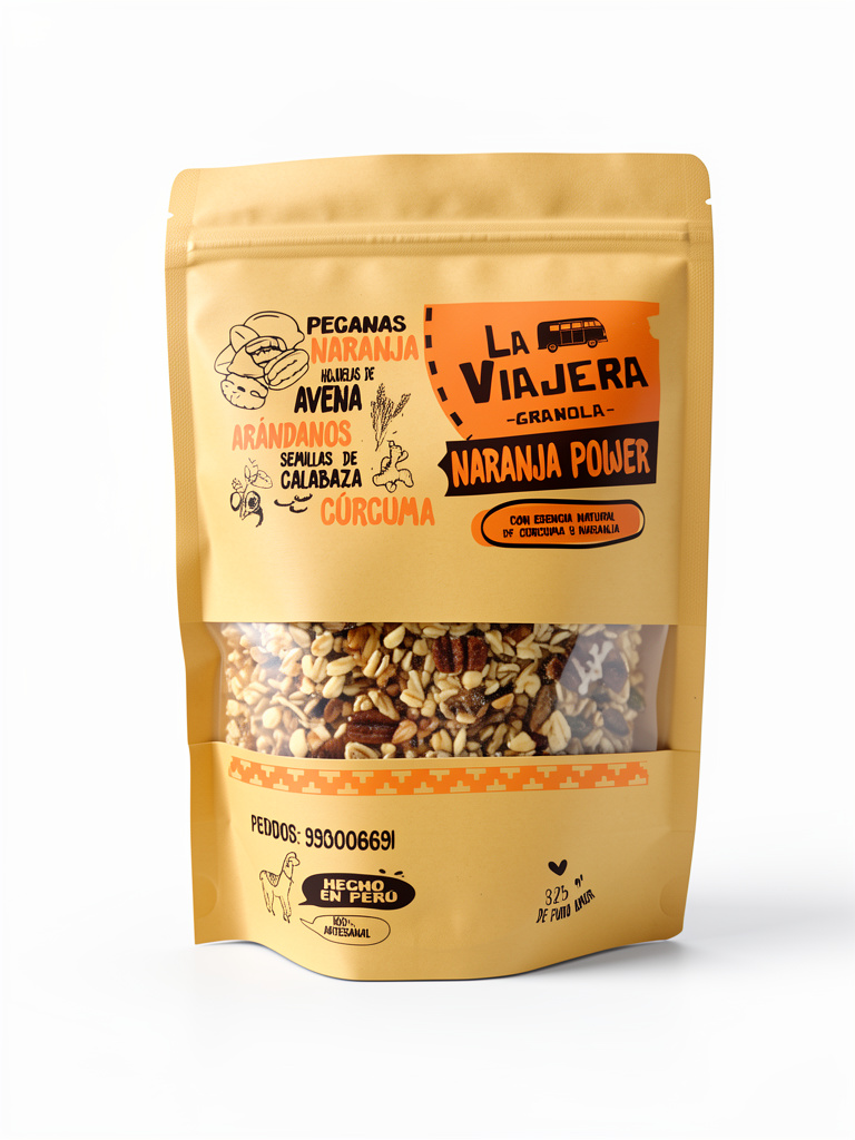 La Viajera Granola Naranja Power 325g