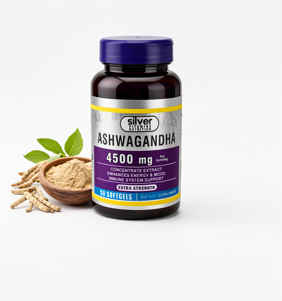 Silver Vitamins Ashwagandha 4500 mg