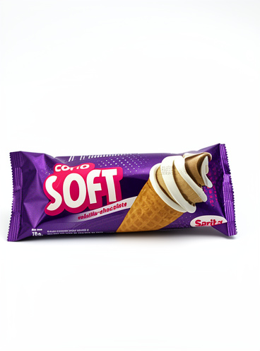Helado Cono Soft/Vainilla Chocolate