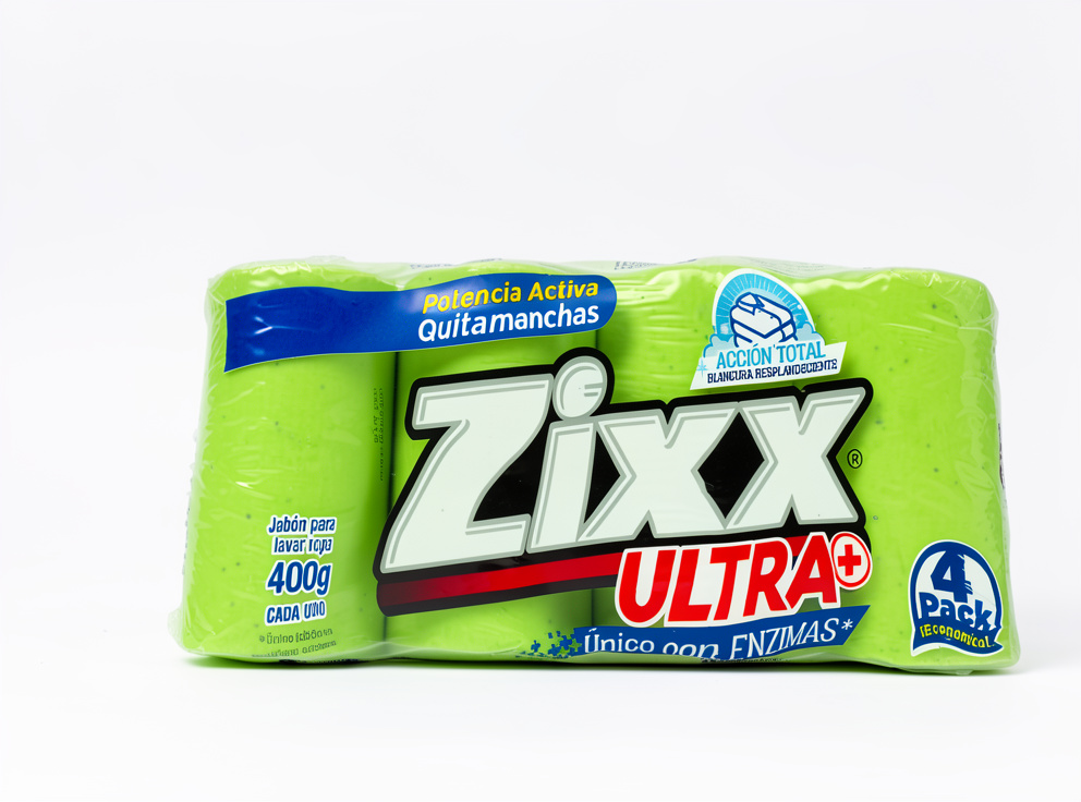 Jabón Zixx barra verde quita manchas
