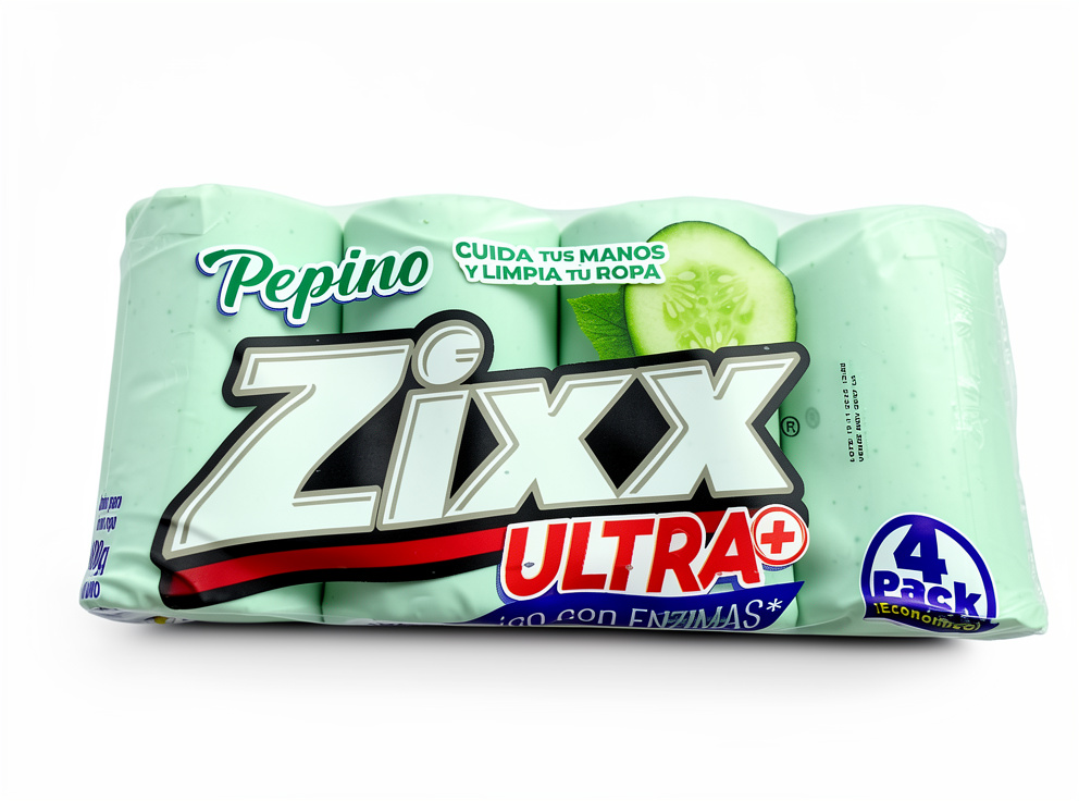 Jabón Zixx barra pepino cuida tus manos