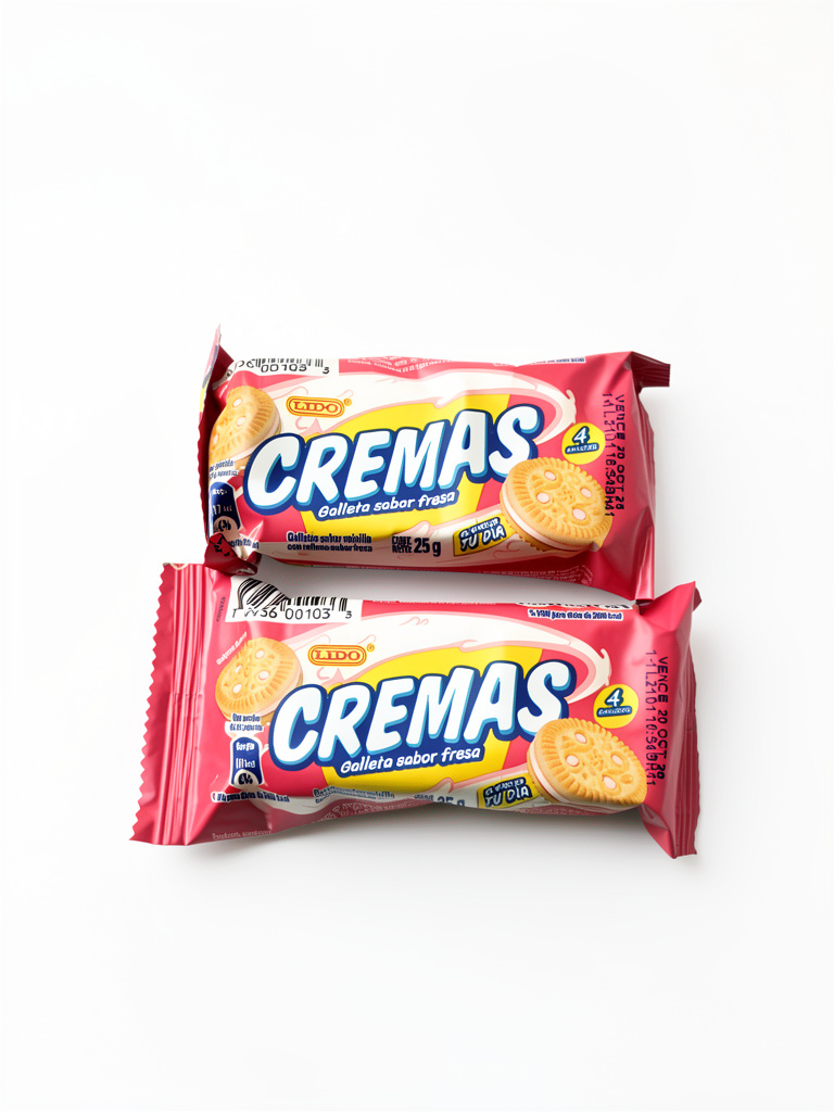 Galleta Cremas Fresa 25g