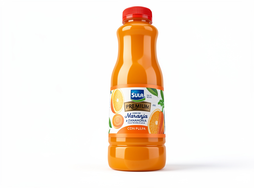 Jugo naranja con zanahoria