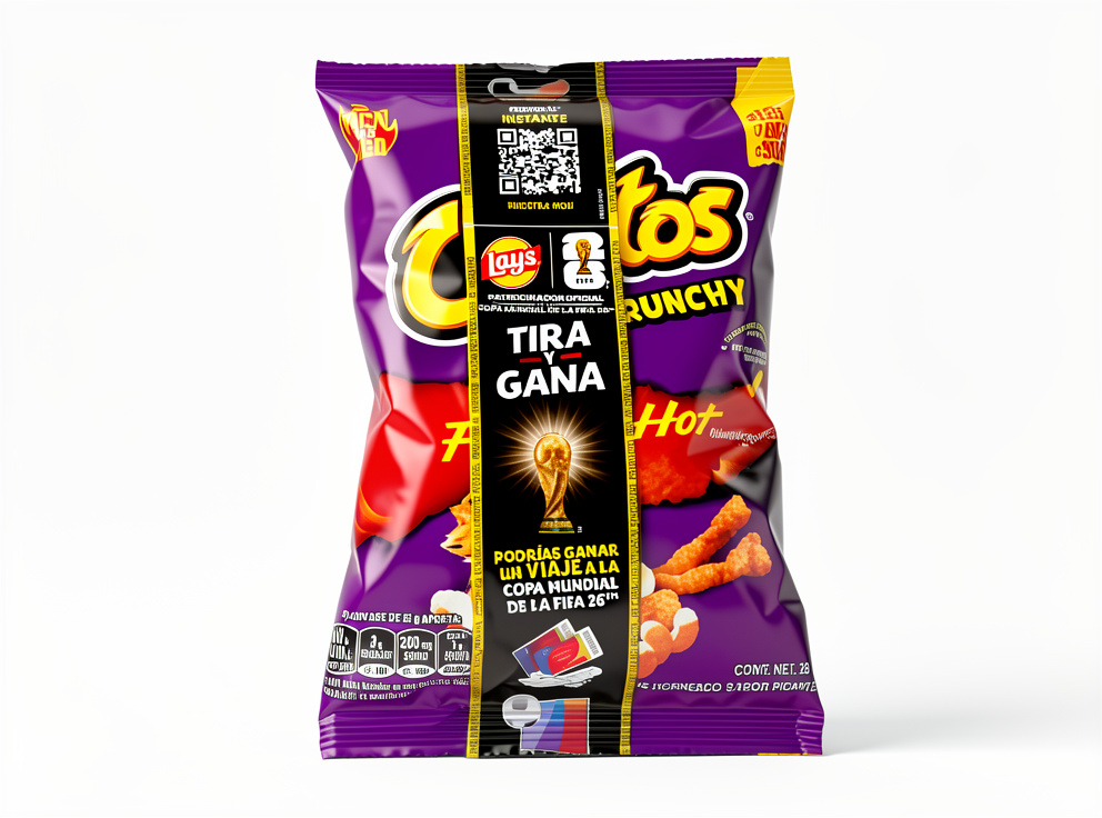 Cheetos crunchy flamin,hot