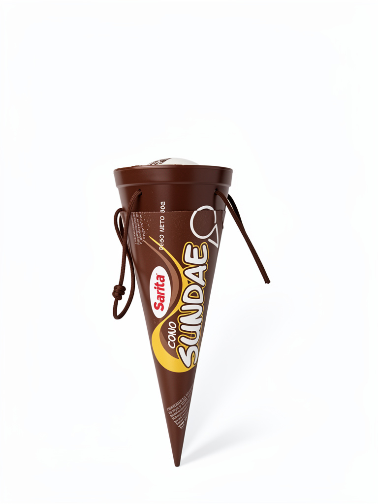 Helado Cono Sundae Chocolate