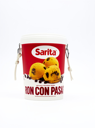 Helado Sarita/Ron con Pasa 1/2 Litro