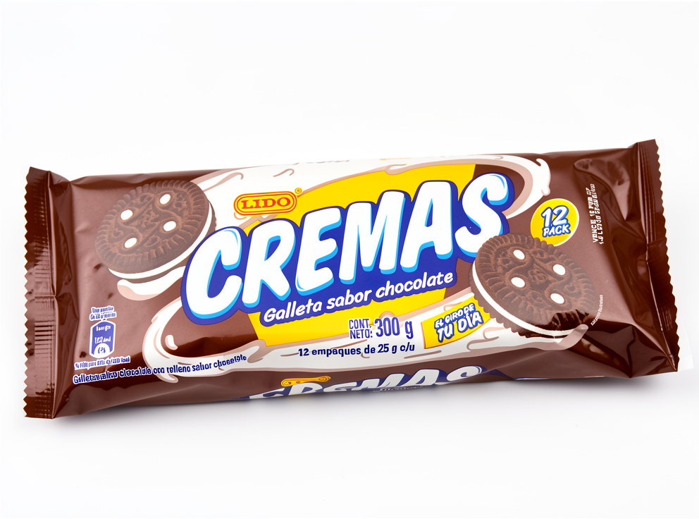Galleta cremas chocolate