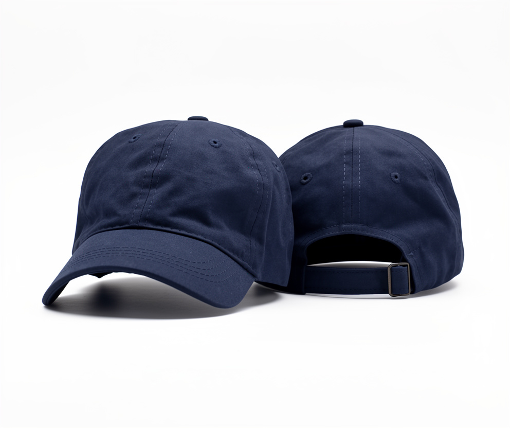 Gorra azul marino de gabardina