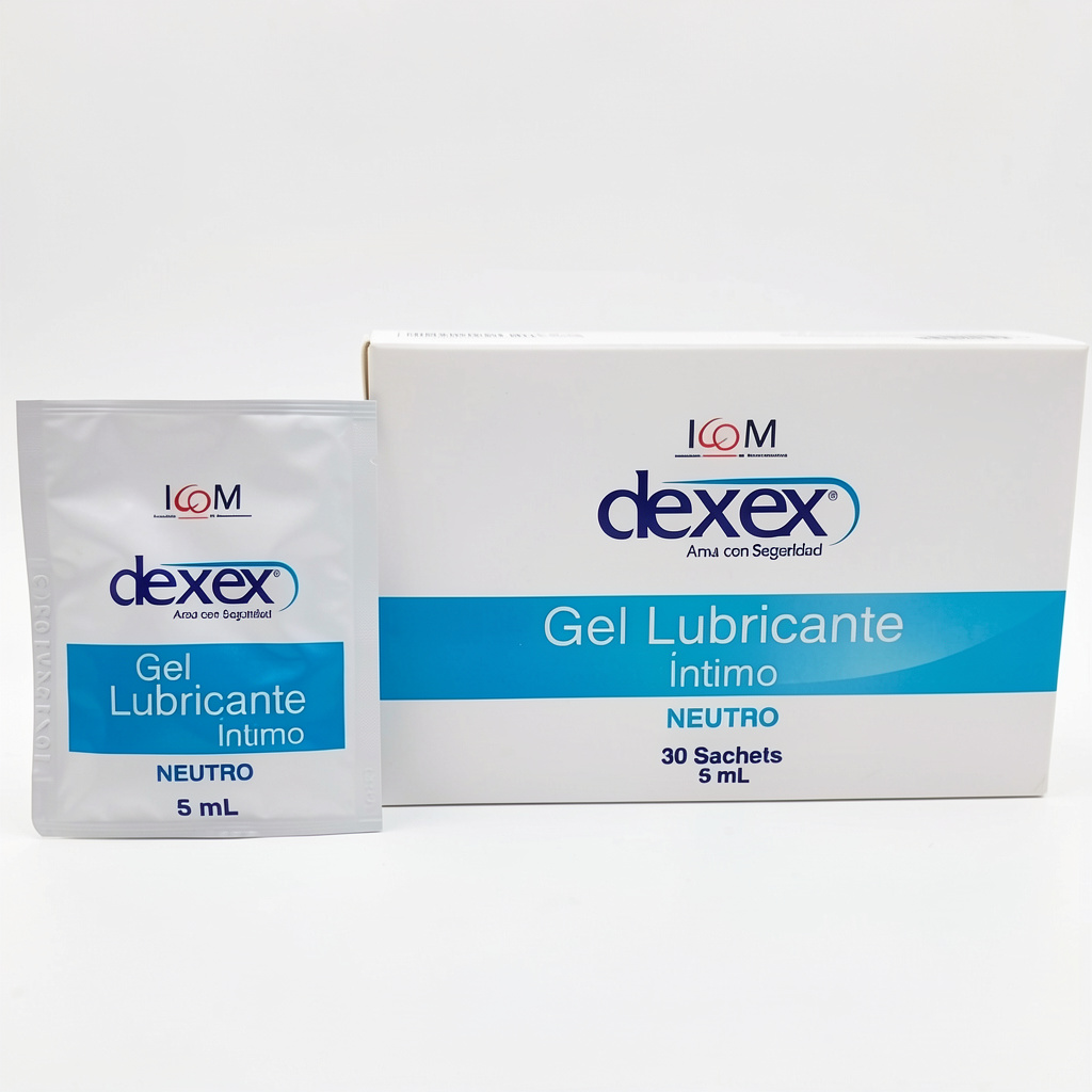 Dexex gel lubricante neutro x 30 sobres