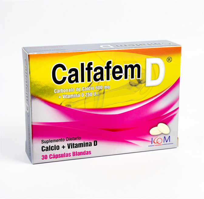 Calfafem D (Calcio+Vit D) Caja x 30 Caps Blandas