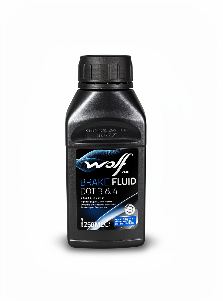 LIQUIDO FRENOS DOT3/ DOT4 250ML WOLF