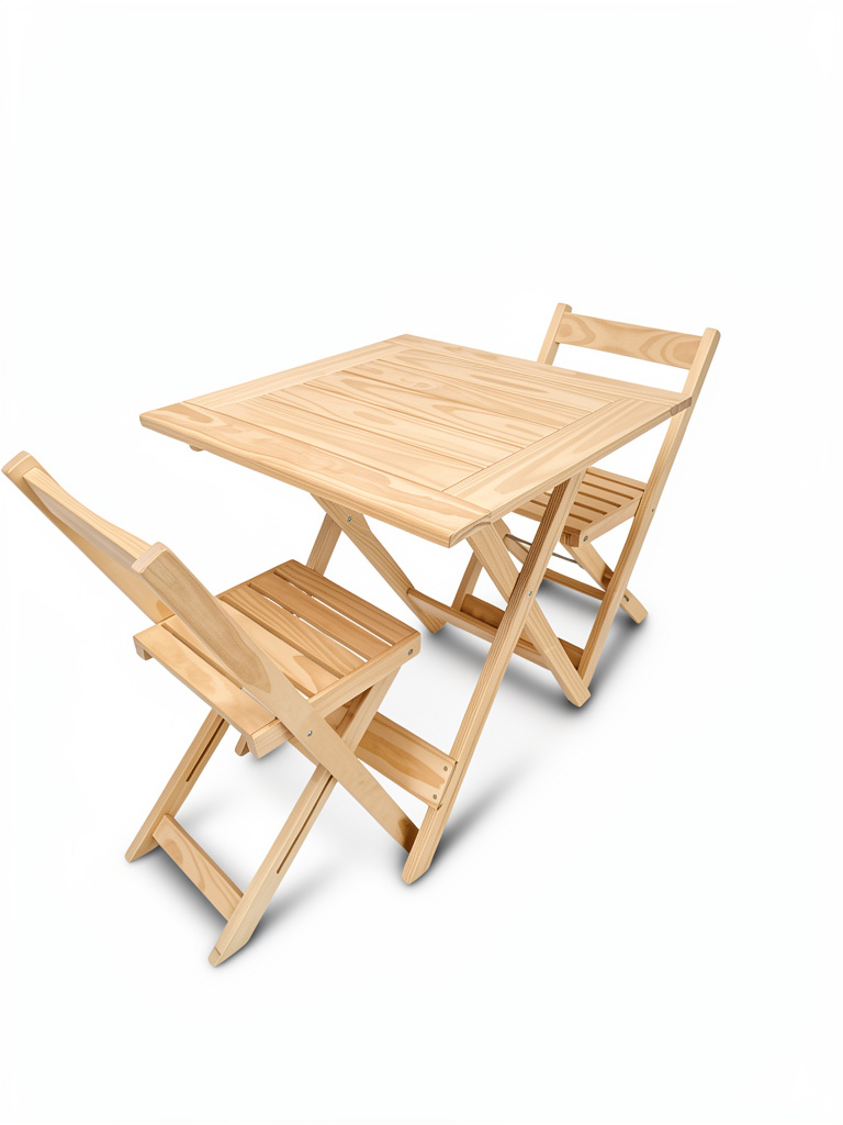 Mesa plegable más 2 sillas