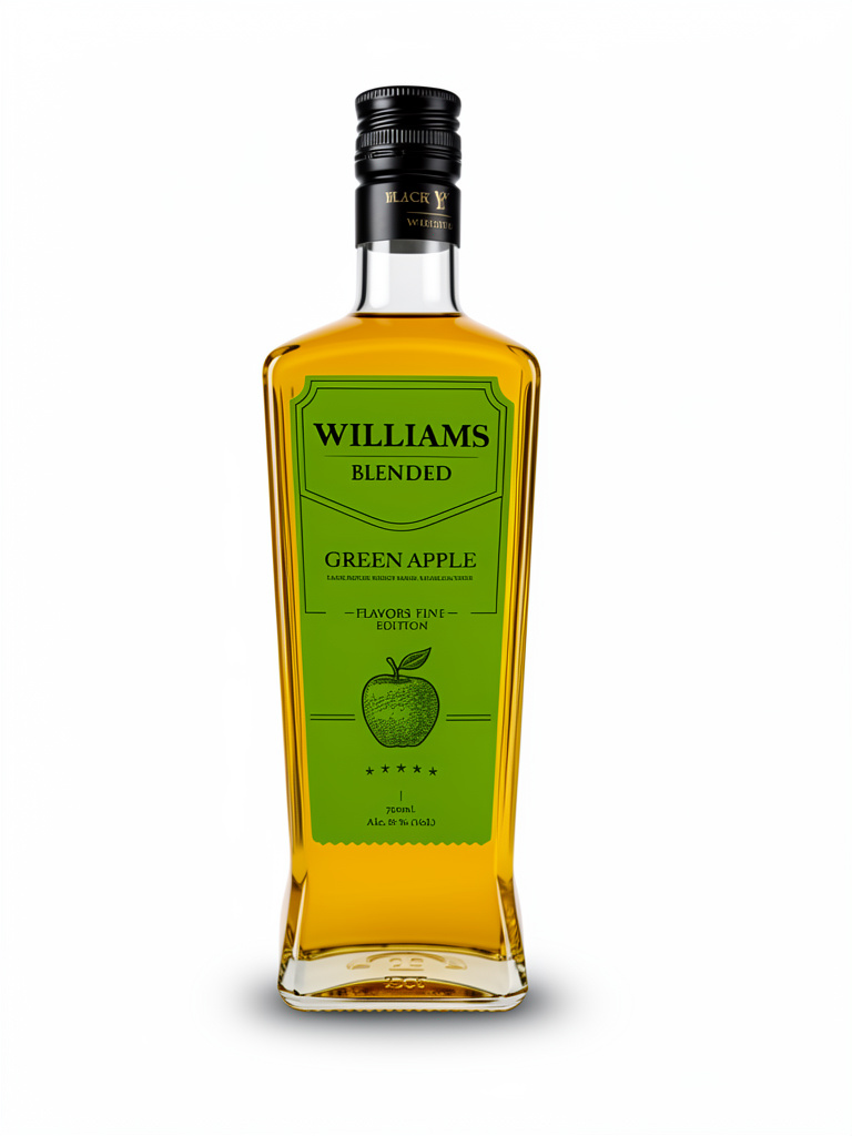 WHISKY WILLIAMS SABOR A MANZANA VERDE  750ML