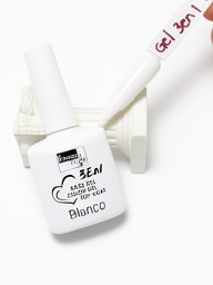Gel Tono liso Fantasy Nails 3 en 1 Blanco 15ml