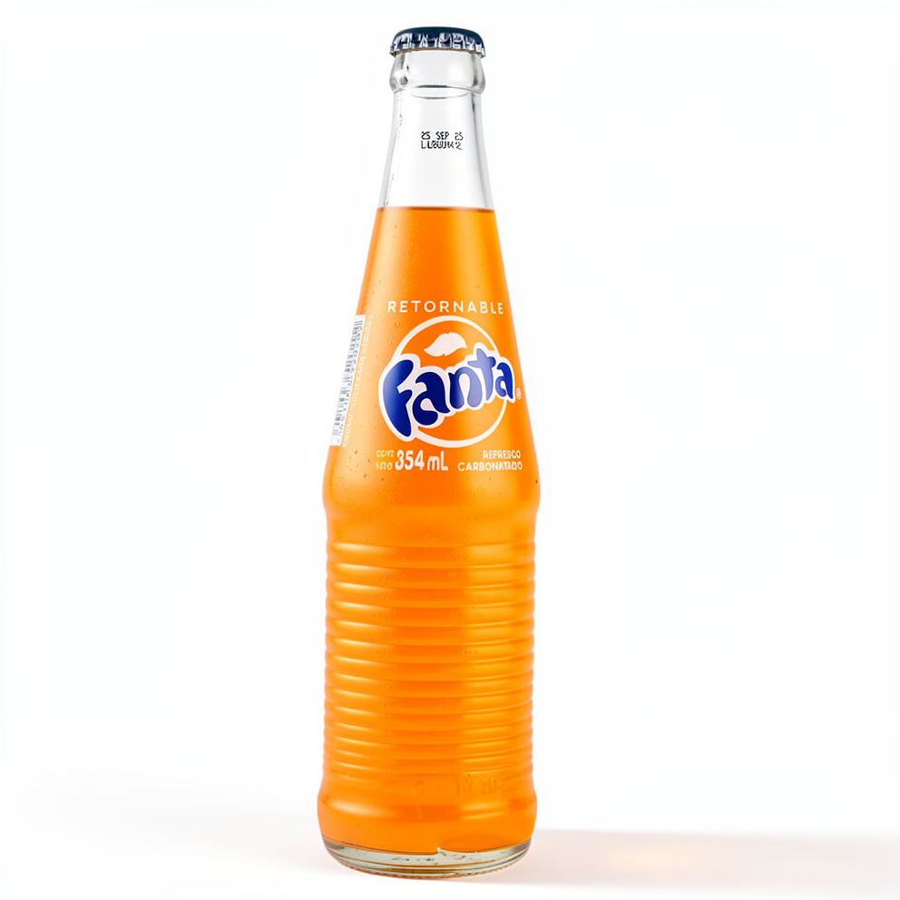 Fanta naranja vidrio 12 Oz 24 unidades