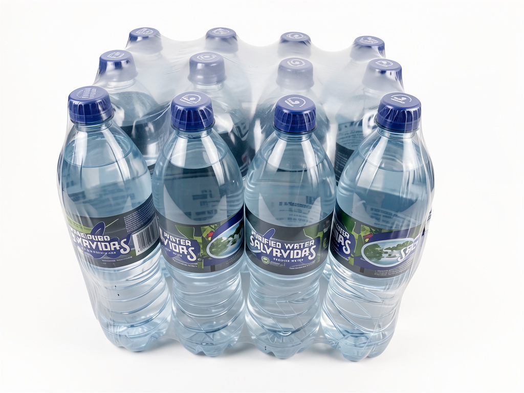 Paquete de agua pura salvavidas 1 lt 12 unidades.