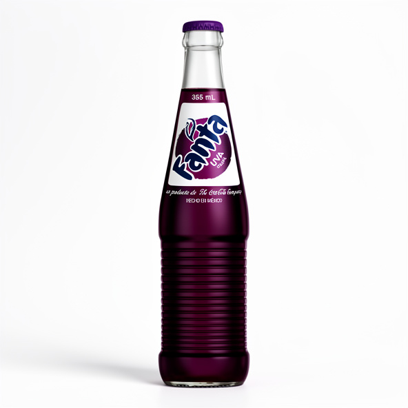 Fanta uva vidrio 12 Oz 24 unidades
