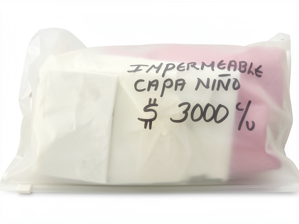Capa impermeable niño