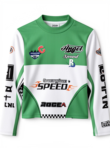 Playera racing corta manga larga