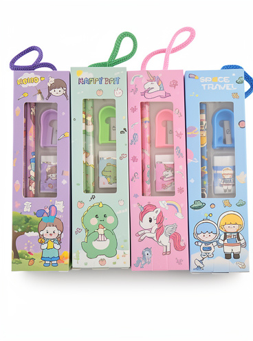 Estuche lápiz borrador sacapuntas