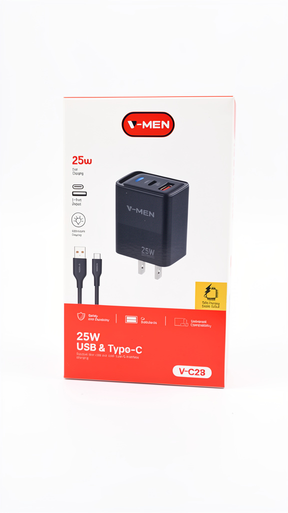 Cargador tipo C 25W Vmen