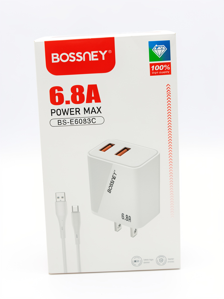 Cargador Bossney tipo C 6.8A
