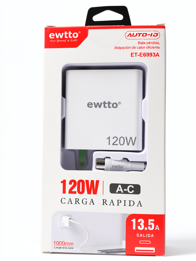 Cargador Ewtto tipo C 120w