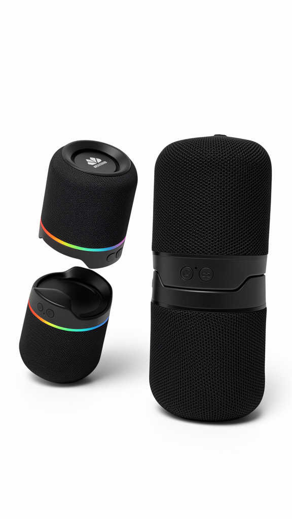Bocina TWIN - Marca Movisun - Negra