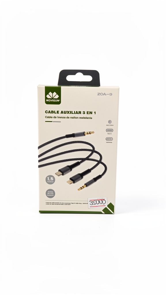 Cable auxiliar 3 en 1 Movisun
