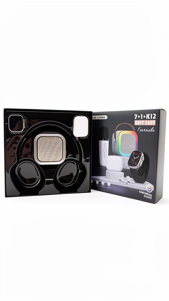 Combo Reloj Inteligente - Bafle - Audifonos  Inalámbricos