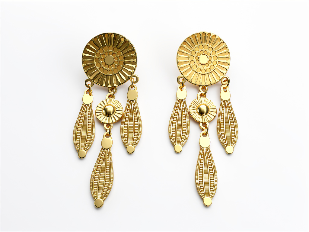 103123 - Aretes atrapa sueños, Acero.