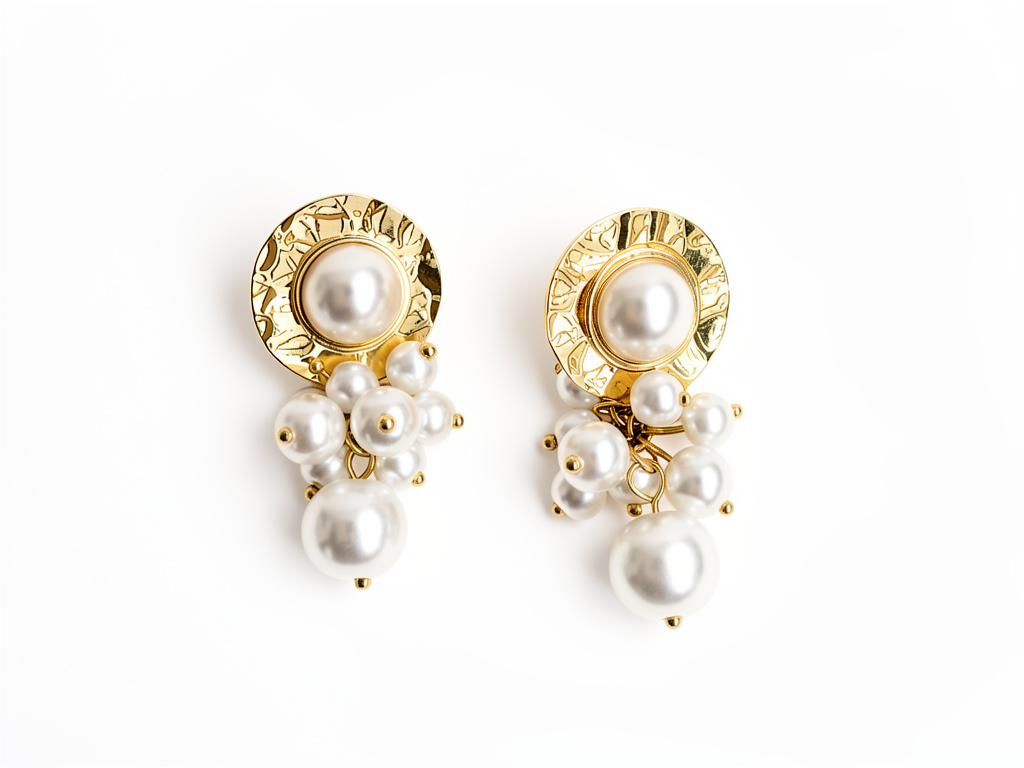 103116 - Aretes multi perla s, largos.