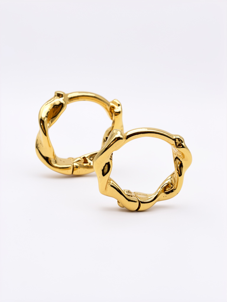 103106 - Candonga mini - 1.1cm, Oro Laminado.