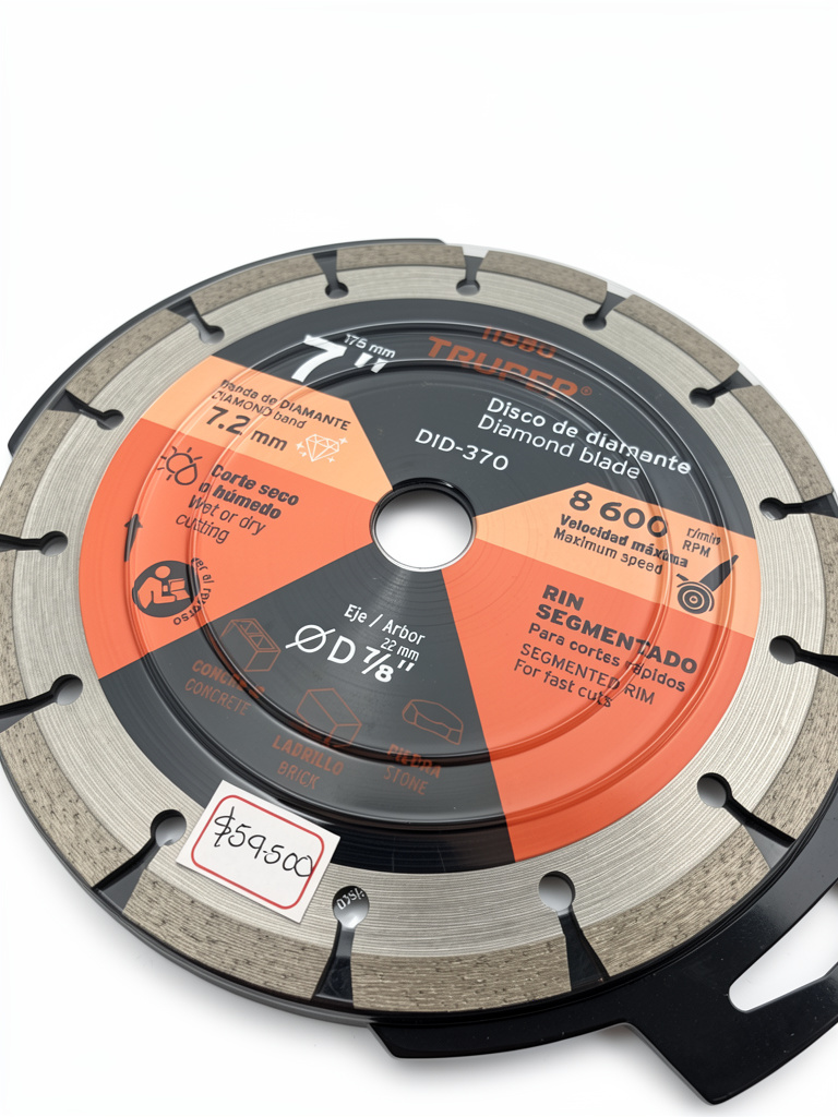 DISCO DE DIAMANTE DE 7" X 5MM TRUPER