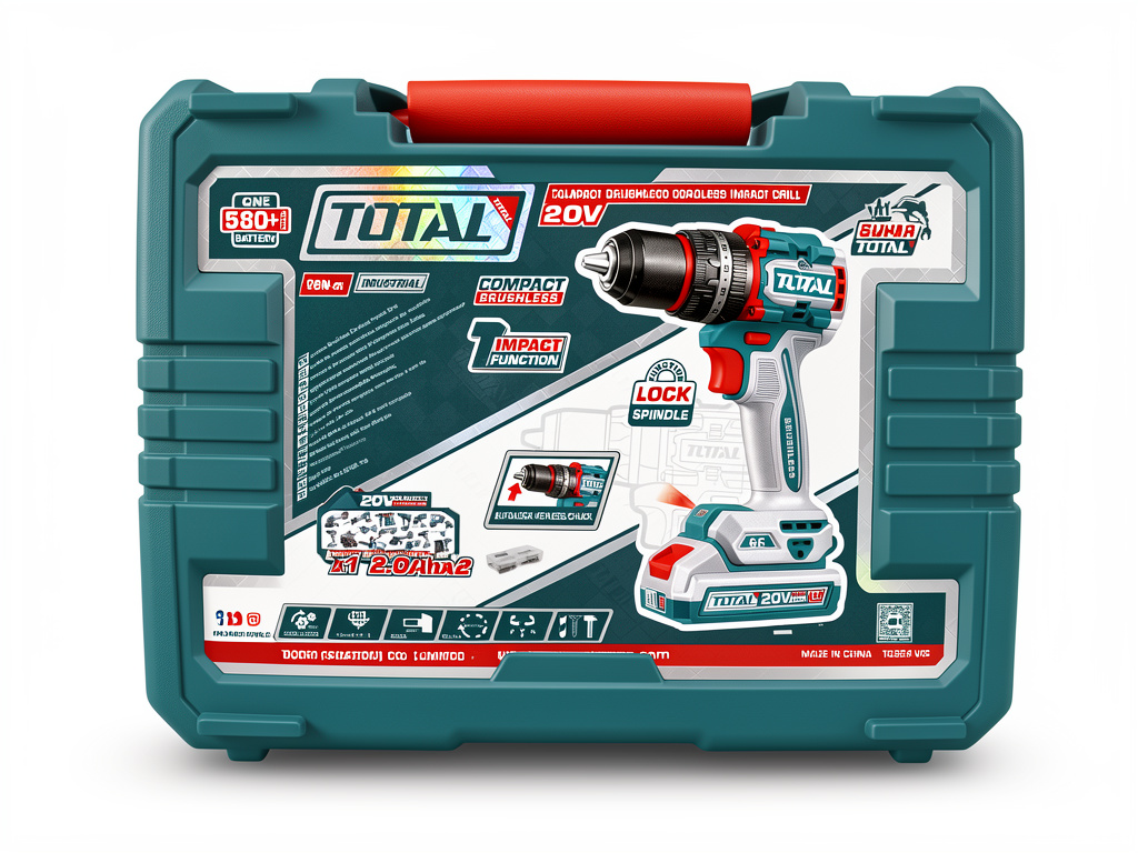TALADRO 1/2 20V S/ESCOBILLAS TOTAL