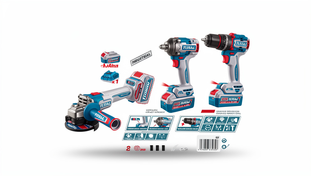 COMBO X3 TALADRO/PULIDORA/LLAVE DE IMPACTO TOTAL