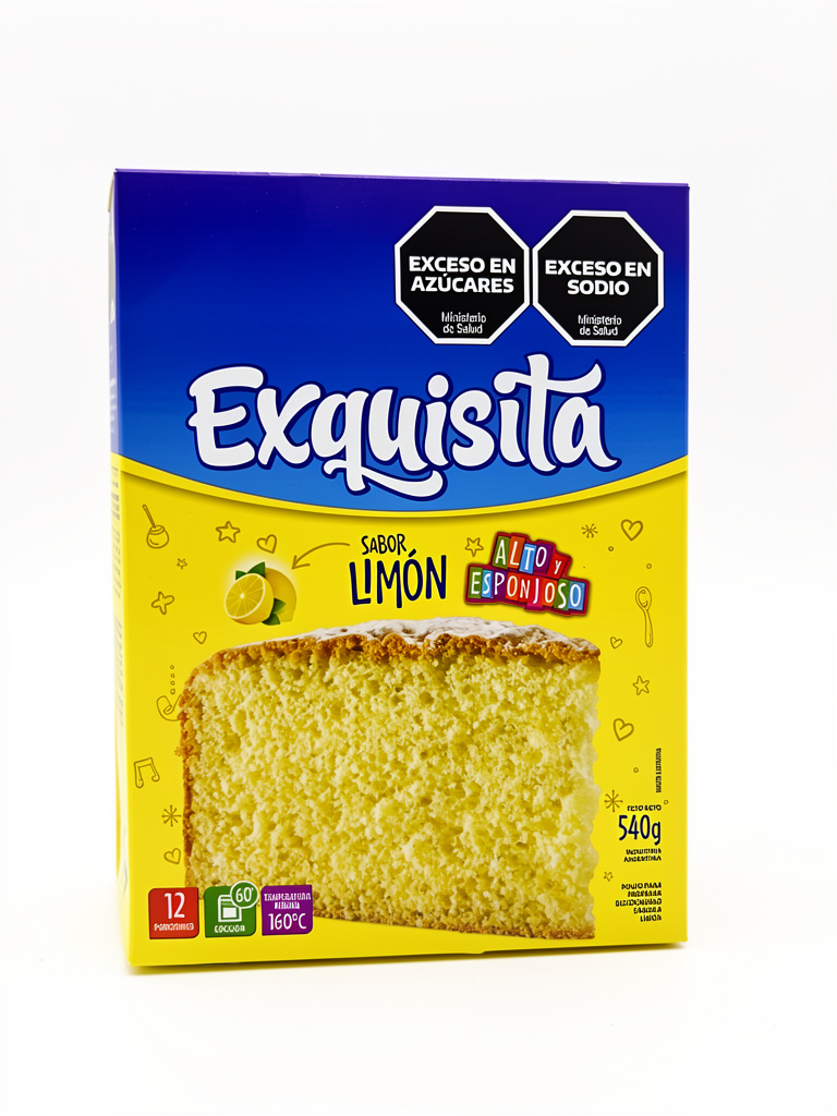 Bizcochuelo exquisita limón 540 gr