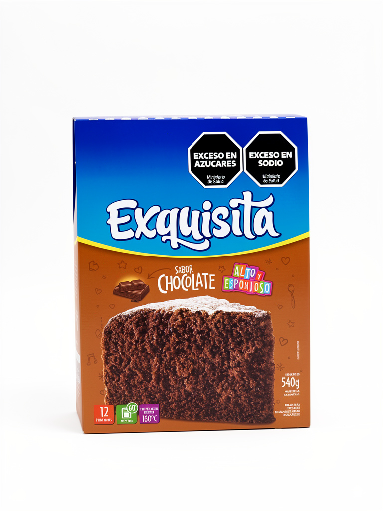 Bizcochuelo exquisita chocolate 540gr